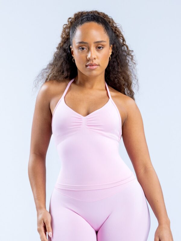 Dfyne Impact Longline Strappy Top - Light Rose Pink